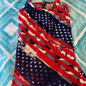 American flag tank top